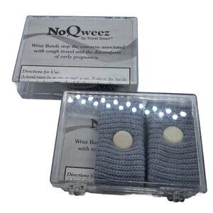 NoQweez Motion Discomfort Wrist bands Travel Accessories Seasick Lot Of 4 (2 Pr)